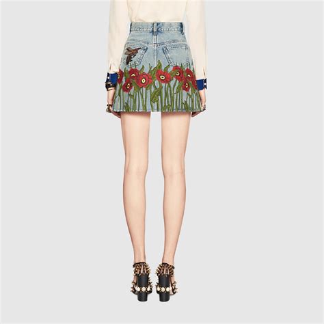 gucci akirt|gucci skirt denim.